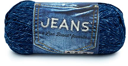 (1 Skein) Lion Brand Yarn Jeans Yarn, Classic