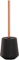 Sealskin Conical Toilet Brush, Porcelain, Black, 12.3 x 39 x 12.3 cm