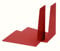 ALCO-Albert 4304-12 - Buchstützen Metall, 120x140x145 mm, keilförmig, 1 Paar, rot