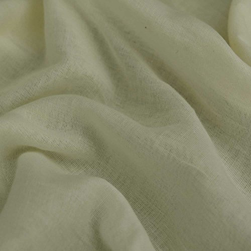 Ägyptischer Musselin-Baumwollstoff, cremefarben, 150 cm breit, Meterware