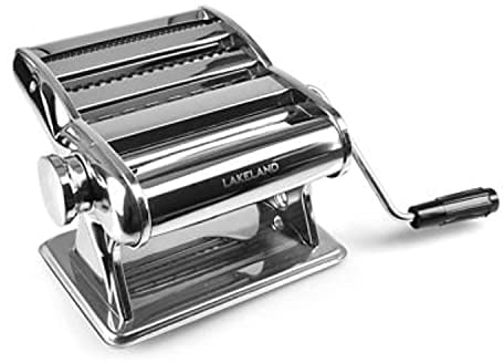 Lakeland Pasta Machine Chromed Steel – Makes Lasagna Tagliatelle Spaghetti & Linguine