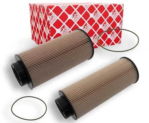 febi bilstein 103523 Fuel Filter with seal rings, pack of one