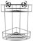 Britten & James Corner Shower Tidy 2-Tier Suction Fit Rust Proof Stainless Steel