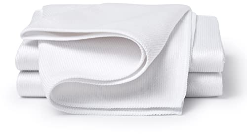 culiclean Ultra Mikrofaser Küchentuch Geschirrtuch Trockentuch 50x70 cm, weiß, 3 Stück, Profipack, Waschbar, Saugfähig, Aufhänger - Polieren, Haushalt, Küche, Auto, Gastronomie Top Qualität