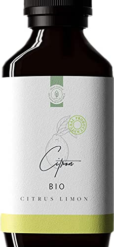 50ml Aceite Esencial de Limón BIO (Citrus limon Osbeck) - Cultivado en Italia - 100% Puro, Natural y Orgánico - Aceite Esencial de Limón para Consumo