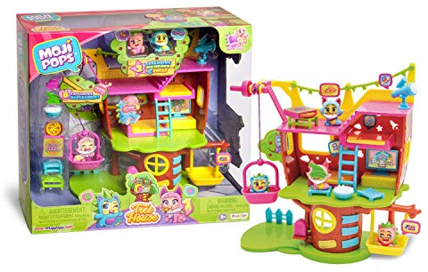 MojiPops - Treehouse con (PMPSP112IN20) con 2 Exclusivas Figuras y Variedad de Accesorios