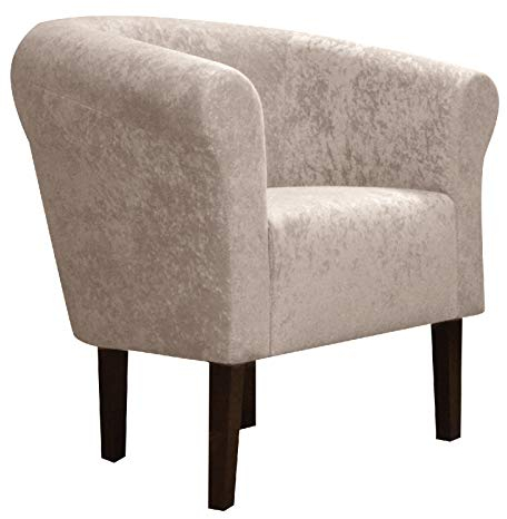 FORTISLINE Clubsessel Loungesessel Cocktailsessel Monaco 2 Mikrovelur W426_01 (Beige)