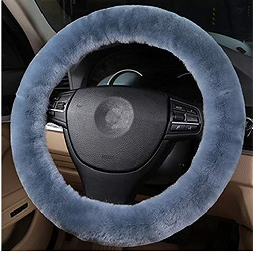 Lenkradbezug Universal Lenkradabdeckung Winter Auto Lenkradhülle Kaschmir Lenkradschoner Warm Lenkradschutz Abdeckung Anti Rutsch Lenkrad Schutzhülle Auto Zubehör Durchmesser 35-43 cm