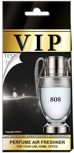 VIP Lufterfrischer #001 - 5er Pack, Weiß, Blattform, 2 Wochen Duftdauer, Auto, Büro, Zuhause