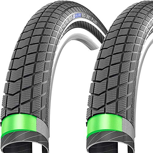 Schwalbe+TipTop 2X Reifen Big Ben Plus HS439 Draht 28x2.15 55-622 Refl.+Flicken