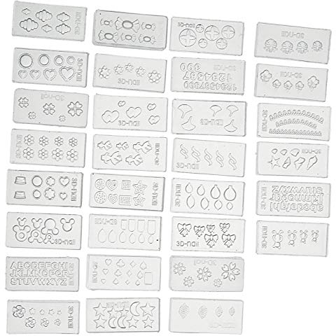 Be In Your Mind 3D Nail Art Mold Charming Nail Moulds 30 Different Patterns Mini Decoration Die Manicure DIY Tool Set