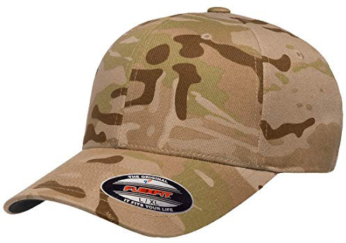 Flexfit Herren Athletic Baseball Fitted Cap, Multicam Arid, S/M
