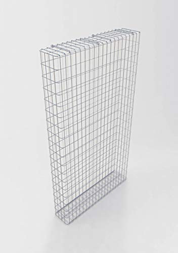 Gabione feuerverzinkt 102 cm x 182 cm x 22 cm, Maschenweite 5 cm x 10 cm, fertig geschweißt