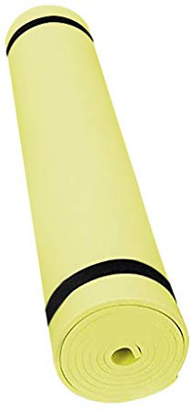 Ronony Yogamatte Gymnastikmatte rutschfest Rutschfest Pilatesmatte Übungsmatte Sportmatte Fitnessmatte für Fitness Pilates & Gymnastik mit Tragegurt - Maße 173 x 61 x 0.4cm (173 x 61 x 0.4cm, gelb)