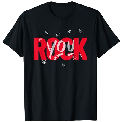 We will ROCK YOU - Schriftmotiv für Rockfans - Rockmusik T-Shirt