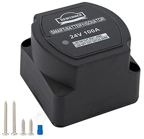 Dual Battery Smart Isolator DEWINNER - VSR - Voltage Sensitive Relay, 24V Specially Designed for ATV, UTV, Boats, RV's, Campers 5th Wheels Off Road Vehicles Rhino Polaris Artic Cat ETC