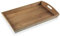 Bigbuy Home S3405394 Bandeja Bambú Madera, 32 x 6.5 x 50 cm, Wood, Negro