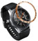 Yikamosi Rostfreier Stahl Lünetten Ring Kompatibel mit Samsung Galaxy Watch 46MM,Bezel Ring Adhesive Cover Anti-Kratz- und Kollisionsschutz für Galaxy Watch Accessory,Roségold-E