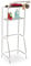 Relaxdays Waschmaschinenregal Metall, ausziehbar, Überbau Waschmaschine, Trockner, Badregal, 179x64,5-100x50 cm, Silber