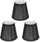 3PCS Lampenschirm Für Tischlampe, Lampenschirm Schwarz E14 Premium Lampenschirm Ersatzschirm Klein Hängelampe Für Kerze Kristall Kronleuchter Candle Light Wand Licht Tischleuchte