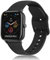 Yisica Silicone Bracelet Compatible pour Amazfit Bip U Pro/Bip 3/Bip 3 Pro, 20mm Bracelet de Remplacement en Silicone Réglable pour Amazfit Bip/Bip S/Bip S Lite/Amazfit GTS 4 Mini, Noir