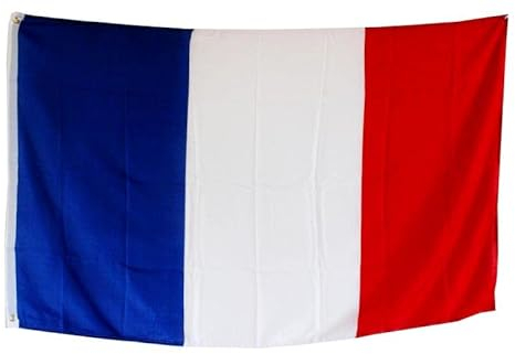Große Fahne Flagge 90 * 150cm Hissfahne Hissflagge mit Ösen für Fahnenmast (Frankreich)