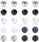 Briana Williams 20-25stk Piercing Kugeln 1.6mm 14G Gewinde Ersatzkugel Schraubkugel 5mm Edelstahl Acryl Plastik