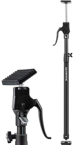 OUTIMATE Deckenstütze & Montagestütze Schwerlast, Schrankheber für die Montage mit 70 kg Tragkraft, verstellbare Teleskopstange von 125 cm bis 290 cm, 1 Stück