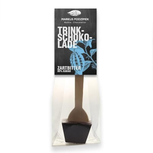 Edel-Bitterschokolade 85% Cacao - Trinkschokolade am Löffel