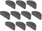 VGOL 10pcs Woodruff Key 15 x 4 x 6mm Lawnmower Spare Part Compatible with Mountfield Compatible with Stiga Compatible with Honda Metal Woodruff Key