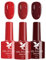 Red Gel Nail Polish Set, Burgundy Dark Red Nail Varnish Sets, Rose Red Autumn UV/LED Nail Lamp Soak off Nail Art Manicure Gel Nail Polish Kit for Christmas Salon DIY at Home