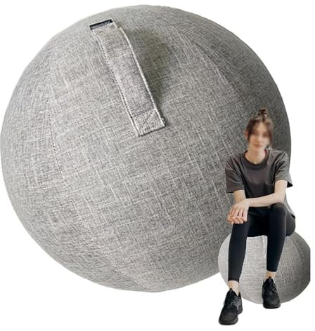 DIXII Yoga-Ball-Abdeckung, Sitzballstuhl Für Büro Und Zuhause, Für Geburtsball, Stabilitätsball, Fitnessball, Balanceball,002,65CM
