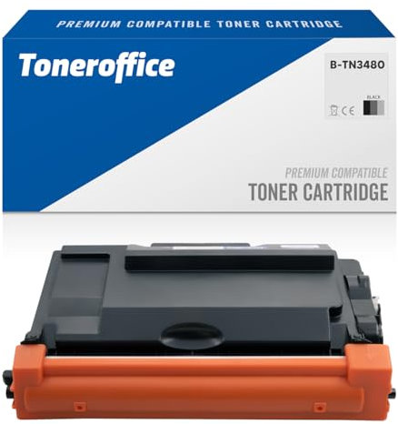 TN-3480 Schwarz Toner für Brother TN-3480 Tonerkartusche Schwarz Kompatibel für Drucker Brother DCP-L-5500-DN, DCP-L-6600-DW, HL-L-5000-D, HL-L-5100-DN, HL-L-5200-DW, etc. (ca. 8000 Seiten)