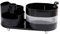 Cinnani Kosmetik Make Up Organizer, 360°Drehbarer Pinsel Organizer, Kosmetikregal Kosmetik Organizers für Frisiertisch, Bad und Schlafzimmer - Schwarz