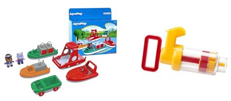 AquaPlay - BoatSet - Zubehör Wasserbahnen & Wasserpumpe klein - Erweiterungsset Wasserbahnen