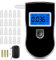Alkoholtester mit 20 Mundstücke, Digital Alkoholmessgerät mit LED-Display, Halbleiter Sensorik Promilletester, Tragbarer Atemalkoholtester für Den Persönlichen und Professionellen Gebrauch