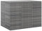 Garten-Kissenbox PE Rattan 145x100x103 cm Grau,317231