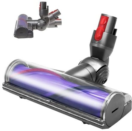 Elektrische Bürste Kompatibel für Dyson V7 V8 V10 V11 V15 Staubsauger, Elektrobürste Direktantrieb Reiniger Kopf Bodenbürste Elektrische Turbobürste mit Schnellspanner für Hartböden und Teppiche