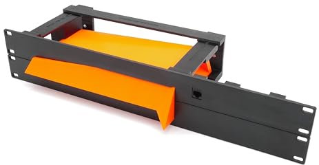 thingsINrack Rack-Halterung für Starlink G2 Router 48,3 cm (19 Zoll) 2U – Halterung für den Ethernet-Adapter und RJ45-Keystone im Lieferumfang enthalten – Spritzgegossene Frontplatte