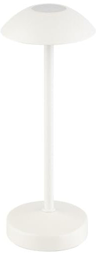 APS 17035 ALVA Kabellose USB-C Tischleuchte, Fartemperatur und Helligkeit einstellbar, spritzwasssergeschützt IP 54, inkl. Dockinstation und Fernbedienung