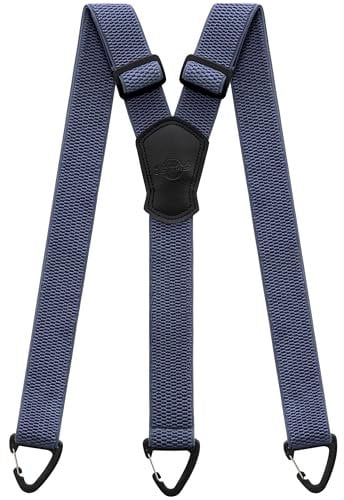 Kohentact Hosenträger für Herren Extra Stark 3,8 cm Breite, Unter der Kleidung Tragbar, 3 Druckknopf-Schlaufen, Ideal für Arbeitshose, Skihose, Latzhose