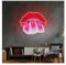 Home Bar Decor Red Lips for Neon Sign Manicure Led for Neon Light for usb Powered Dimmable For Nail Shop Party Wall Decoration