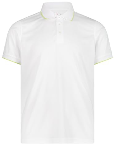 CMP Herren Poloshirt Funktionsshirt Outdoorshirt Man Polo, Farbe:Weiß, Artikel:-00XT Bianco-Acido, Größe:52