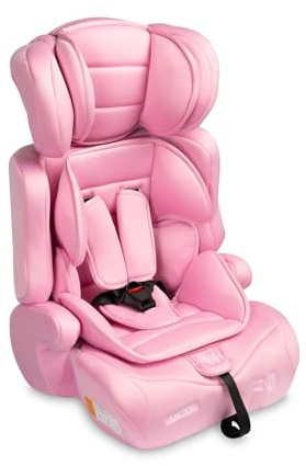 CARETERO - Autositz Kinder (76-150) - 3-in-1-Autokindersitz Falcon, 5-stufige Verstellung der Rückenlehne - Anpassung an die wachsenden Bedürfnisse des Kindes - Für Kinder von 76-150cm - Rosa
