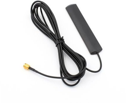 Jecdfs 4G LTE antenna GSM 3dBi con connettore SMA, supporto in vetro, inclusi 3 adattatori (SMA a BNC / TS9 / RP-SMA) per router GSM 2G 3G 4G LTE, amplificatore di comunicazione mobile in auto