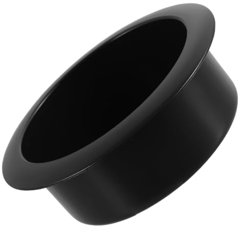 Mikinona Porte-gobelet Multifonctionnel Design Minimaliste pour Voiture en ABS Noir Anti-Renversement Insert Encastré pour Voitures et Bateaux
