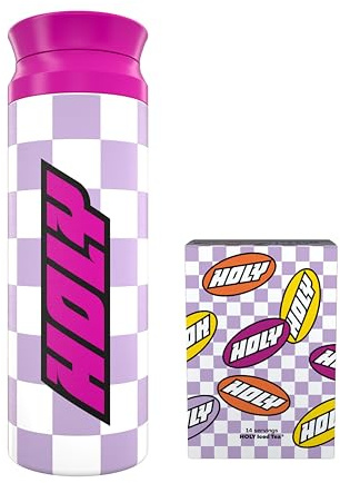 HOLY Iced Tea Starter Set mit Thermo Shaker - 2x7 Sorten mit natürlich-fruchtigem Geschmack - Zuckerfreier Eistee mit Antioxidantien - Vegan & auf echter Teebasis