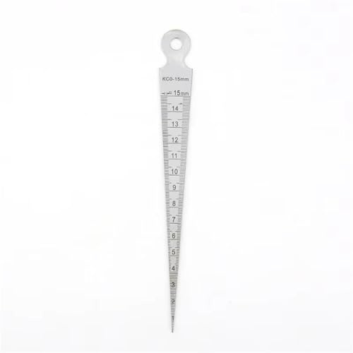 Drehbank Zubehör 1-15 mm Keil-Fühlerlehren für Messspielraum, Spaltmaß, Fülllehre, Messsonden, Dickenmesser, Stahllineal(1-15mm)