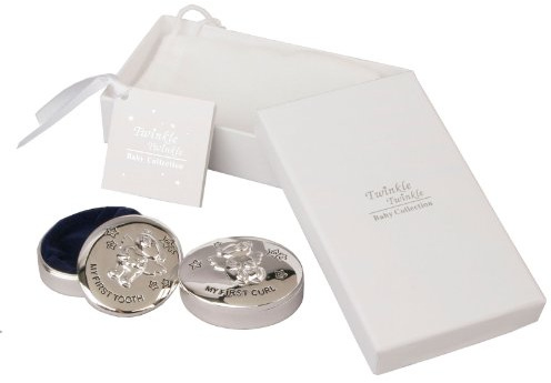Twinkle Twinkle Silverplated First Tooth First Curl Box