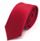TigerTie Herren Krawatte 6 cm schmale Satin Tie in rot verkehrsrot einfarbig uni Business, festliche Veranstaltungen und Freizeit